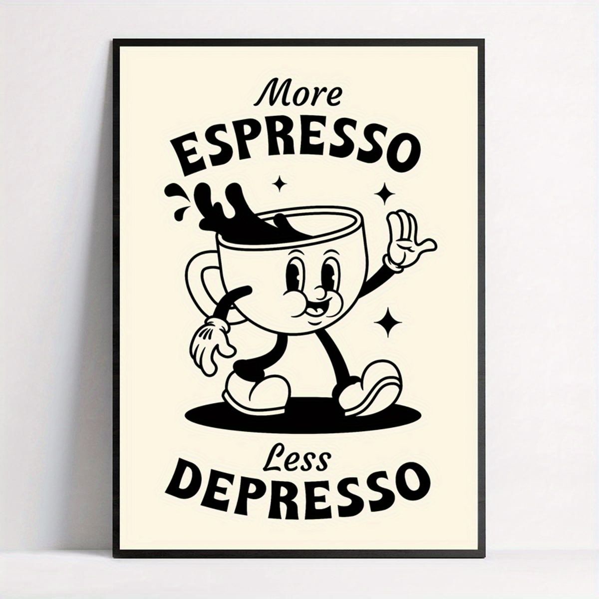 VATYERTY - Pósteres De Lienzo Más Espresso Menos Depresso