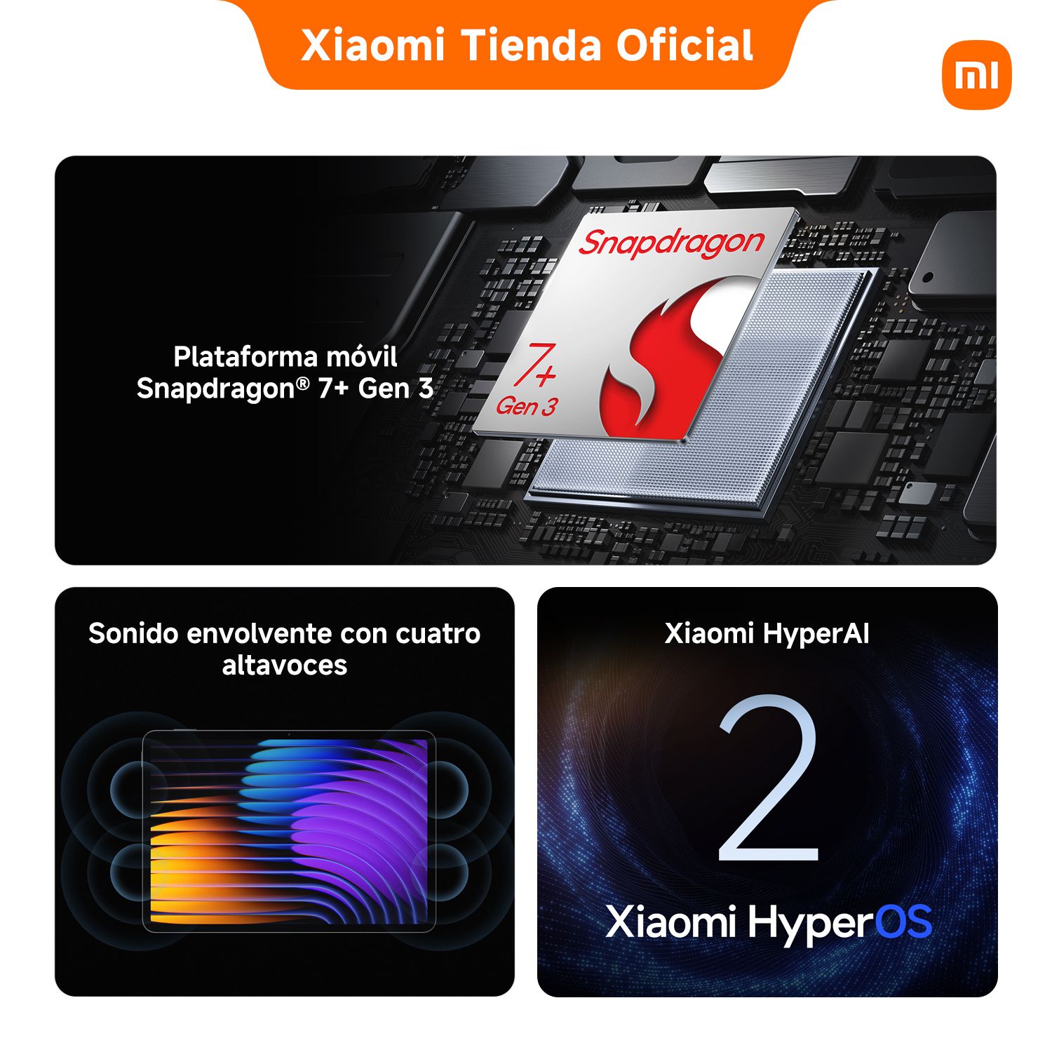 XIAOMI Tablet Xiaomi Pad 7 Gris 8GB + 128GB | Falabella Chile