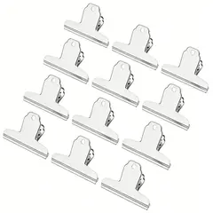 MOONCORE - Pinzas Aprieta Grande Papel Clip De Acero 145mm X 12unids