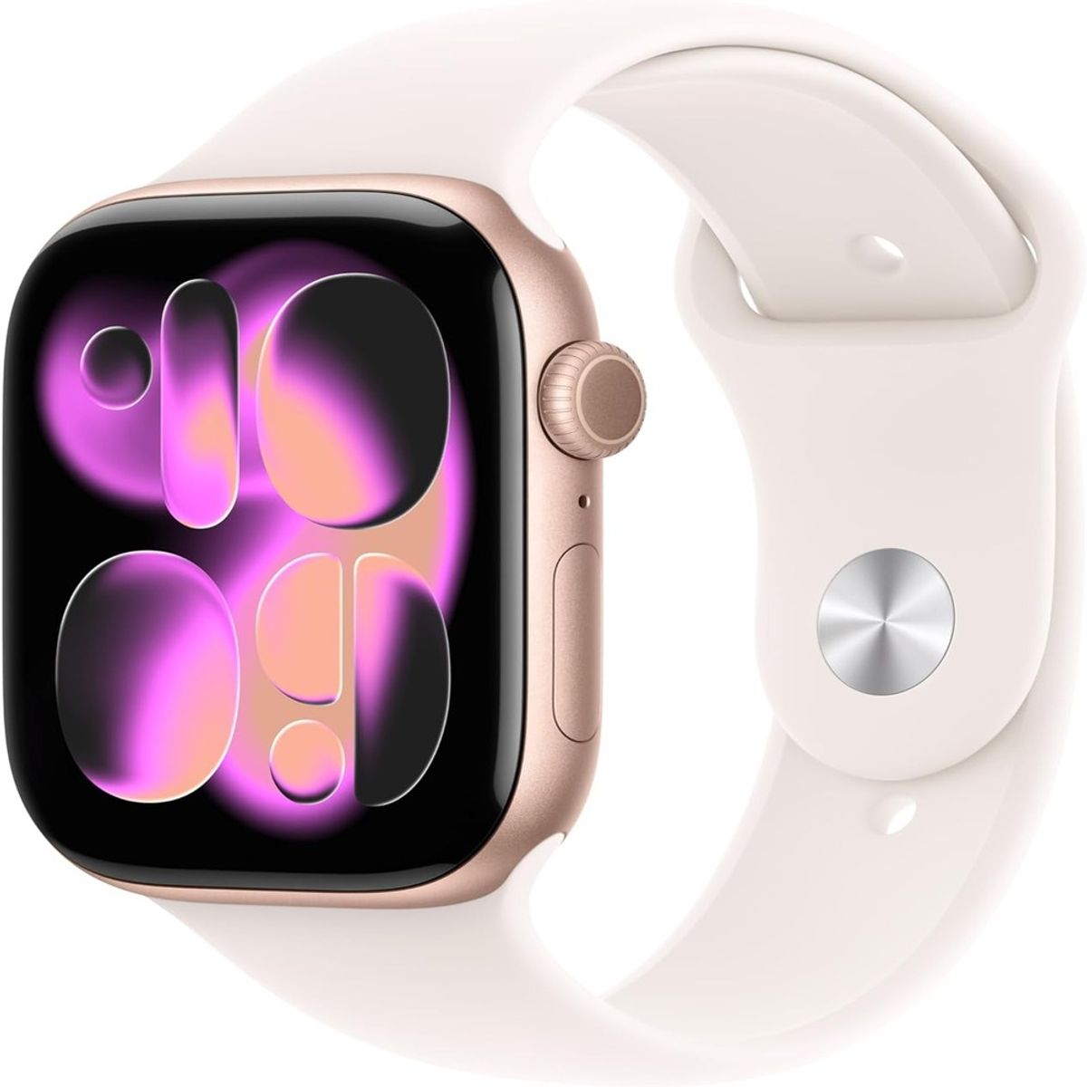 APPLE - Apple Reloj 11 46mm MEV74 Con Caja De Aluminio Oro Rosa y Correa Deportiva Tono Rubor Claro - M/L