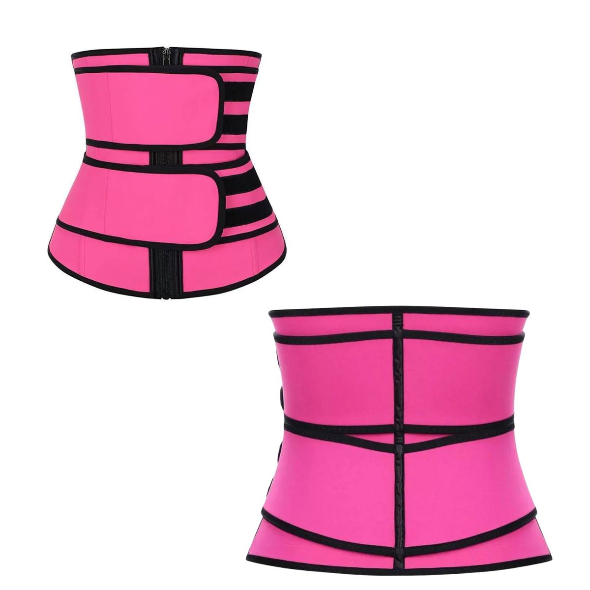 GENERICO - Faja Reductora De Cintura Cinturón De Soporte Abdominal Rosa