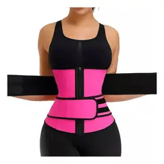 GENERICO - Faja Reductora De Cintura Cinturón De Soporte Abdominal Rosa