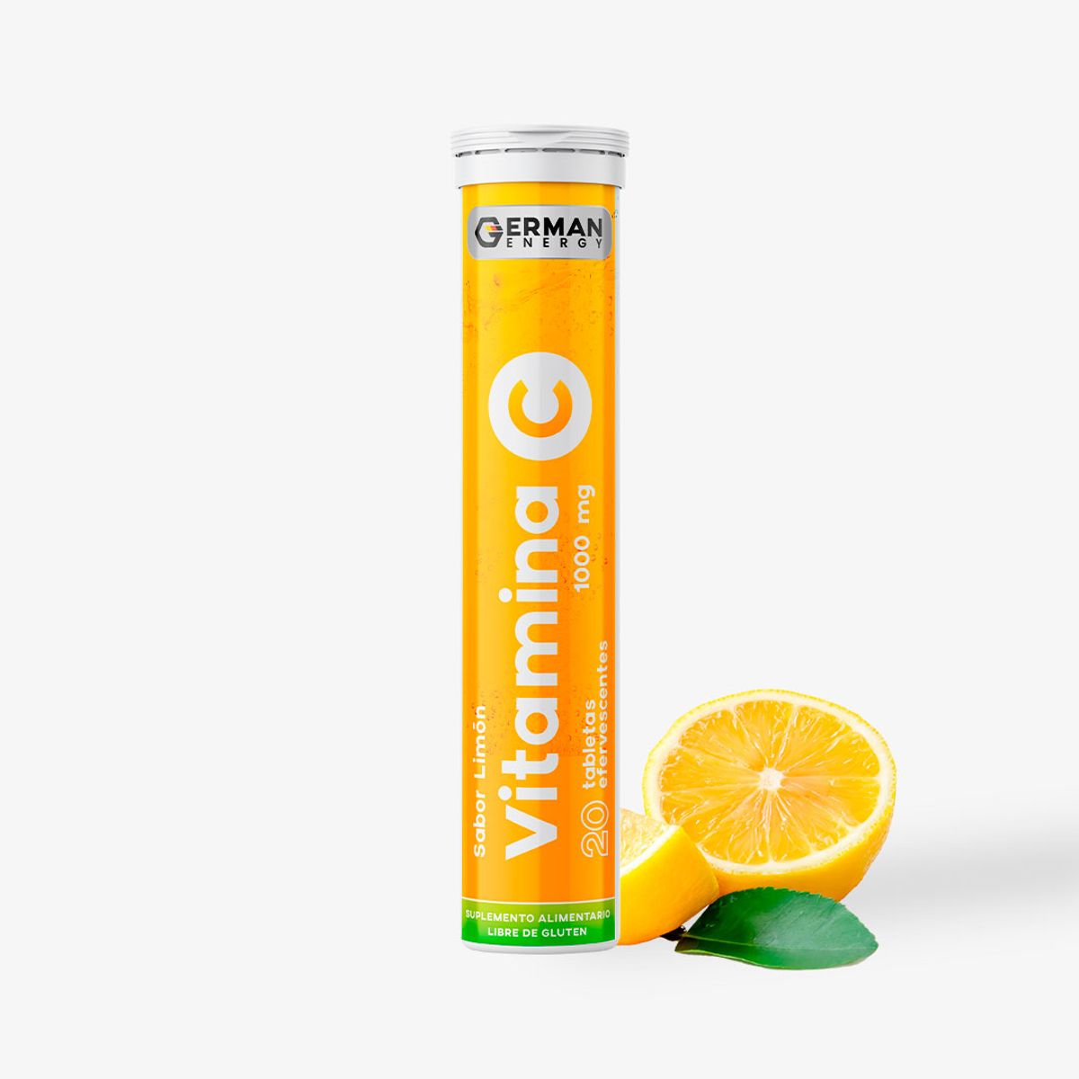GERMAN ENERGY - Vitamina C 1000 mg sabor limón German Energy
