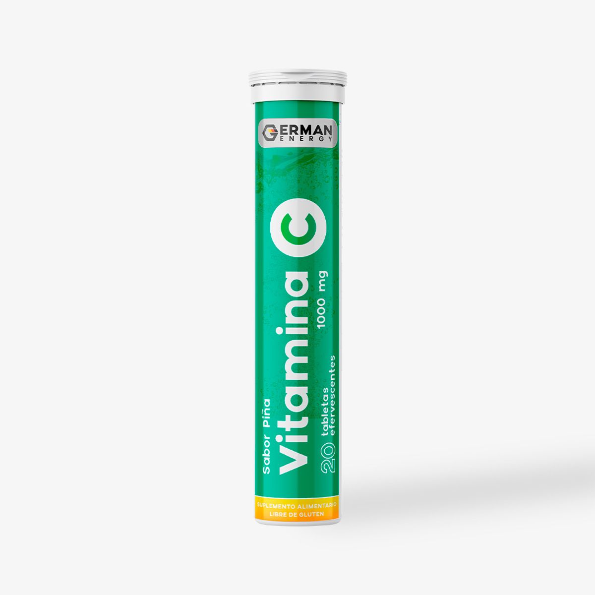 GERMAN ENERGY - Vitamina C 1000 mg sabor piña German Energy