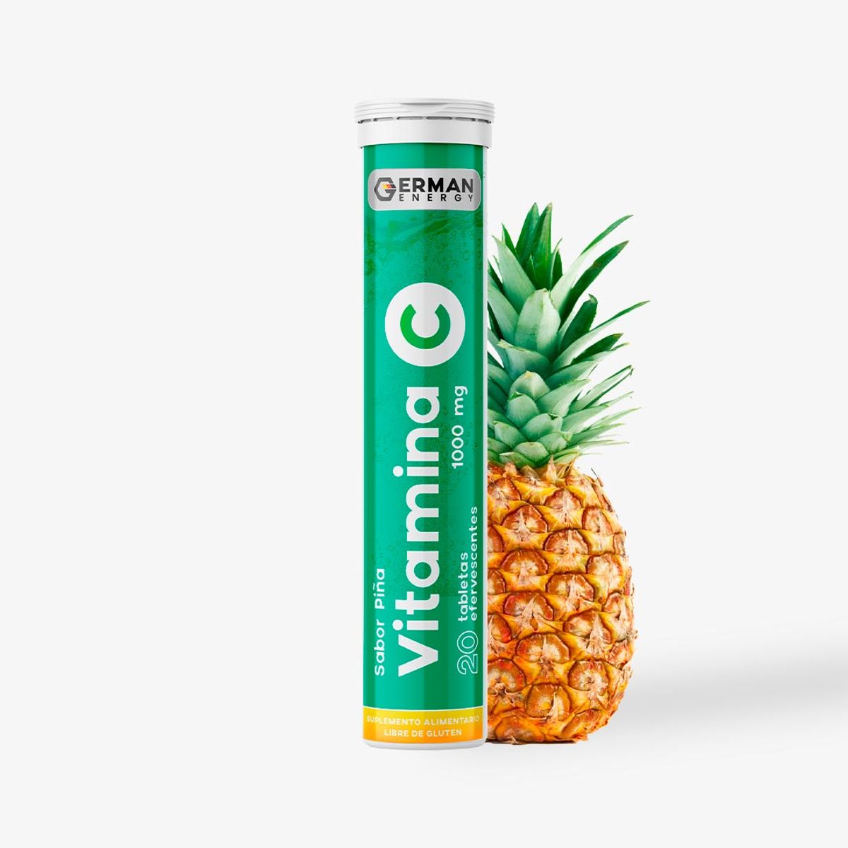 GERMAN ENERGY - Vitamina C 1000 mg sabor piña German Energy