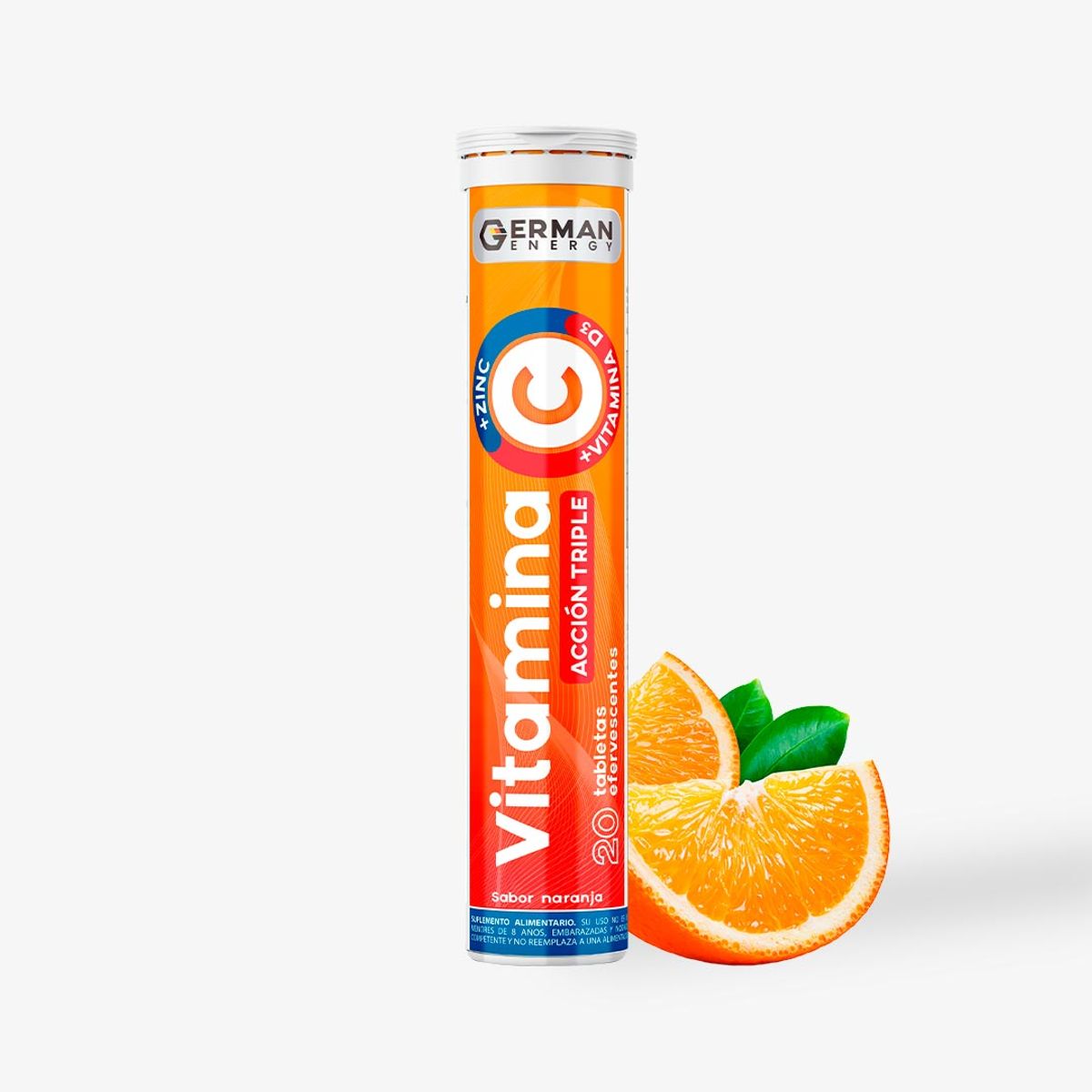 GERMAN ENERGY - Vitamina C + Zinc + Vitamina D3 German Energy