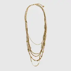 LOUNGE - Collar Mujer Mostacillas Irregulares