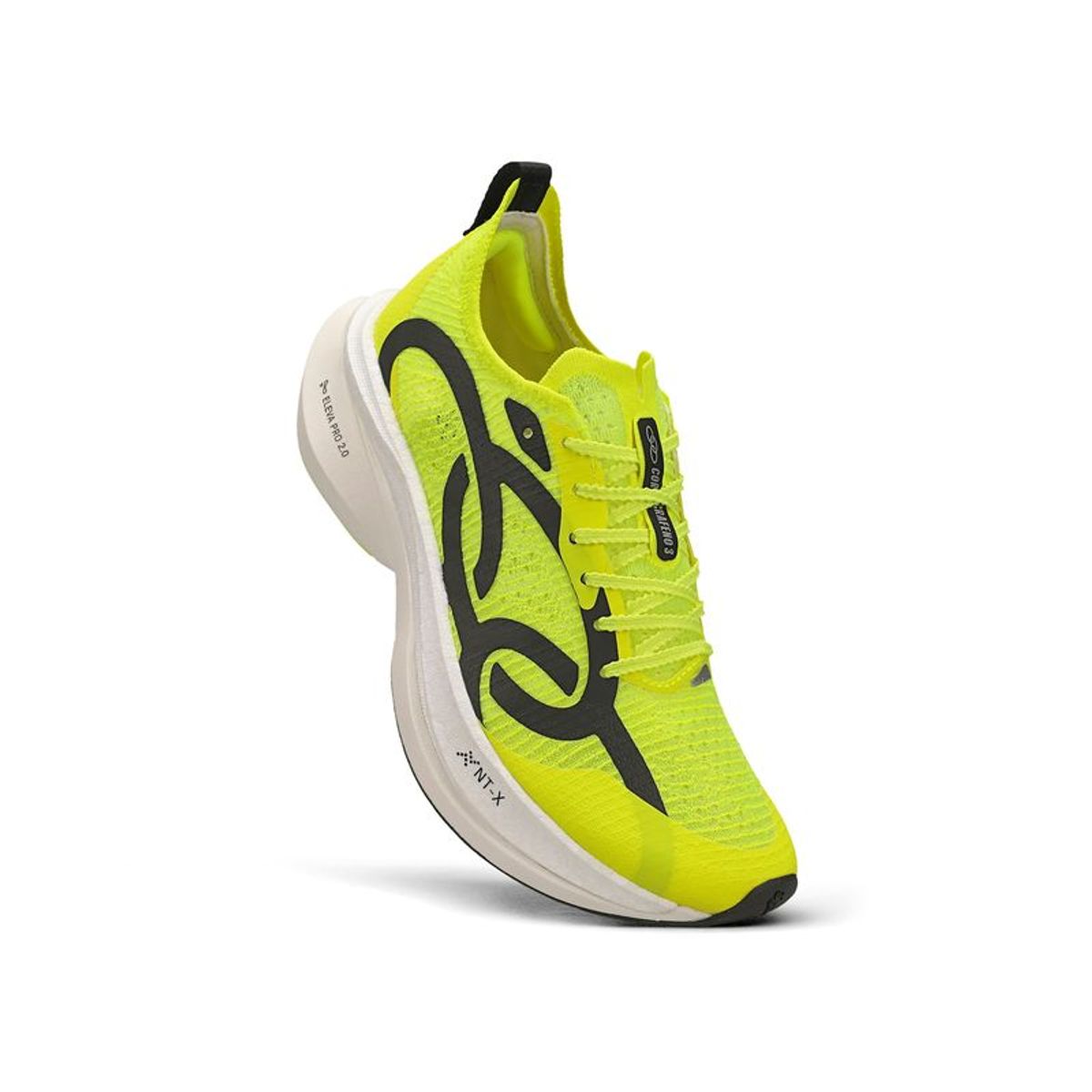 OLYMPIKUS - Zapatilla Running Hombre CORRE GRAFENO 3 Amarillo/Negro
