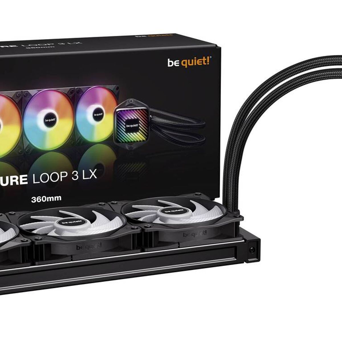 BE QUIET - Refrigeración Líquida Be Quiet! Pure Loop 3 LX 360mm, ARGB, PWM, Intel/AMD