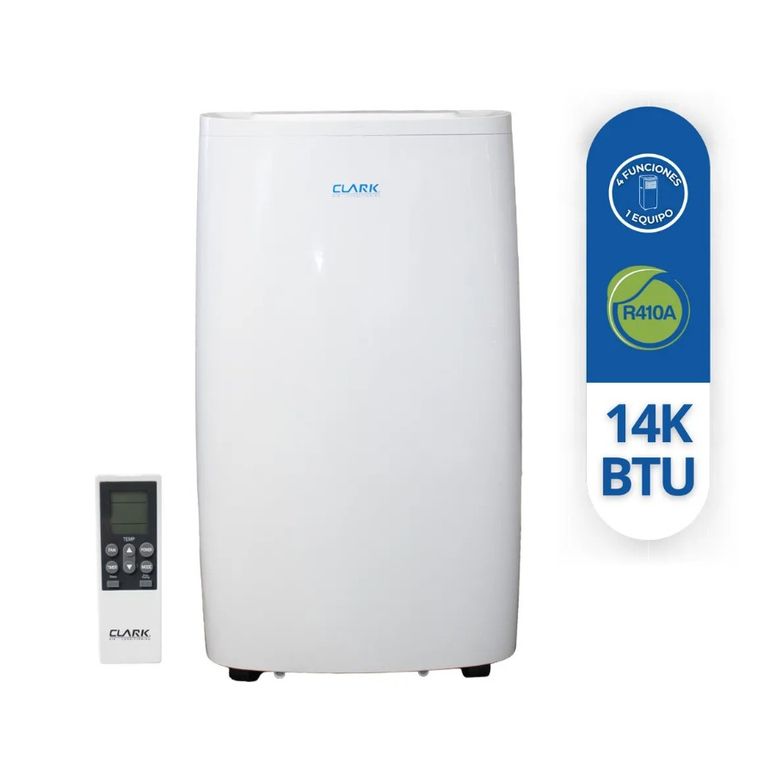 CLARK AIRE ACONDICIONADO PORTATIL 14.000 BTU FRIO/CALOR