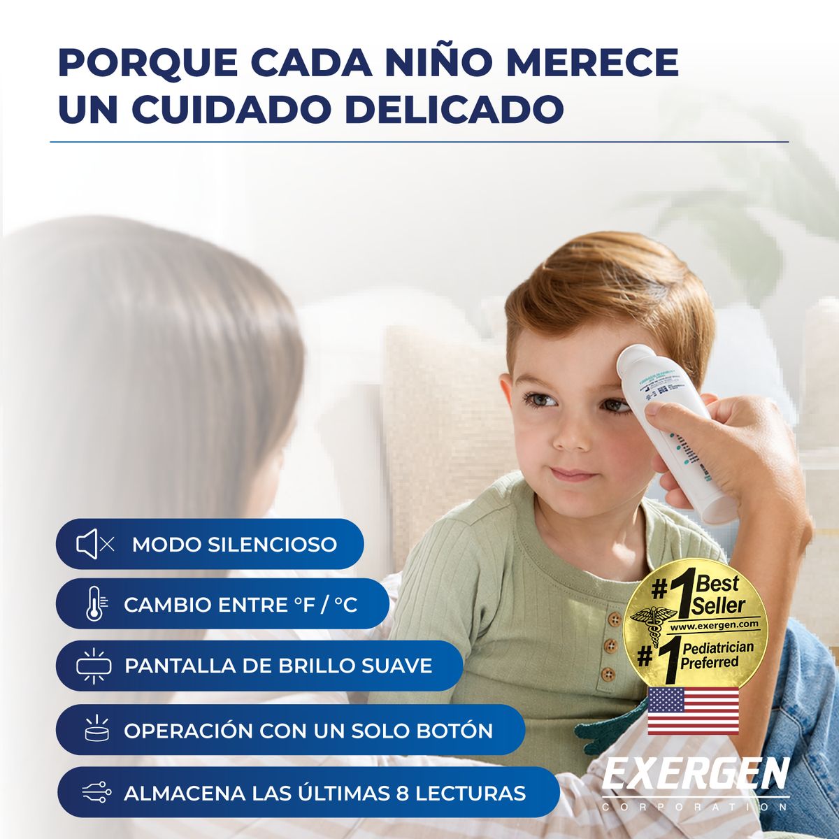 EXERGEN - Termómetro Arteria Temporal Bebé Y Adultos Exergen