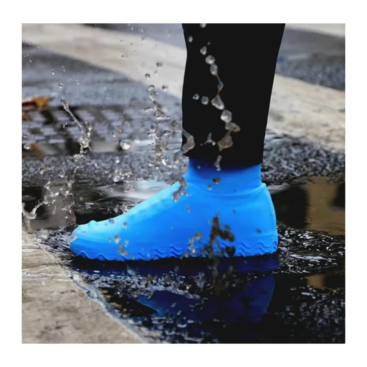 GENERICO - Cubre Zapato Silicona Invierno Para Niños Azul