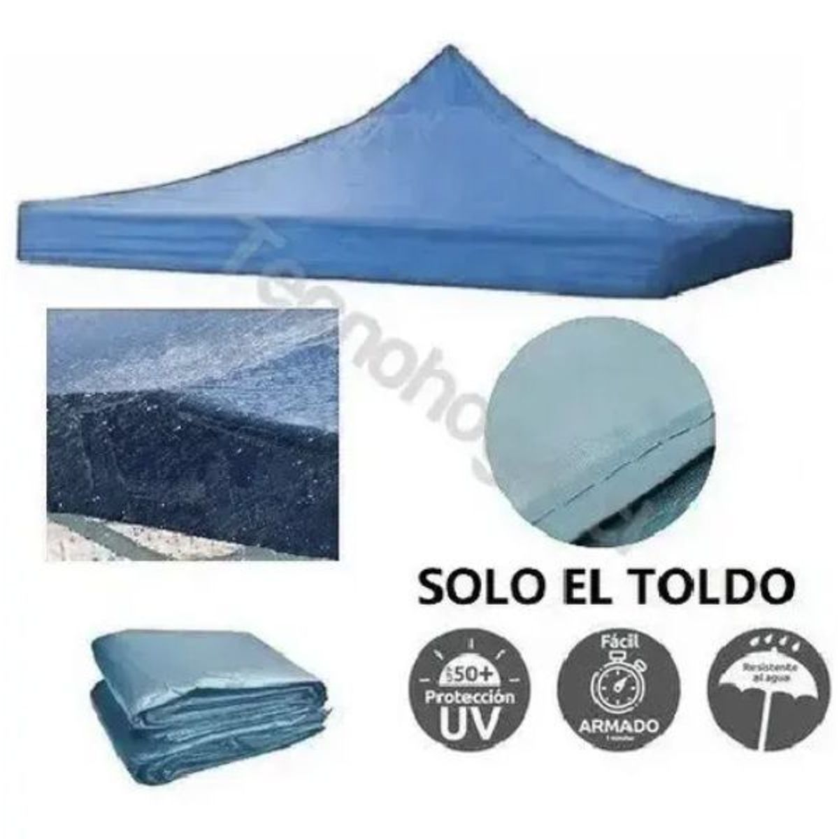 GENERICO - Lona 3X3 Carpa Toldo Impermeable