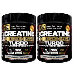 SUPRALABS - Pack 2 Creatinas monohidrato 300g Fast Nutrition