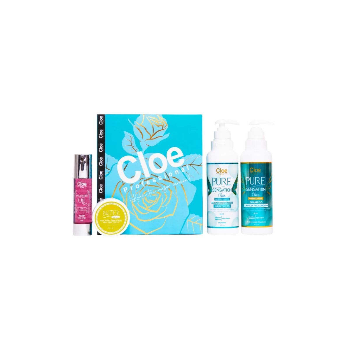 CLOE - Set Cloe Professional Clear Fascination Oil Rose Crema