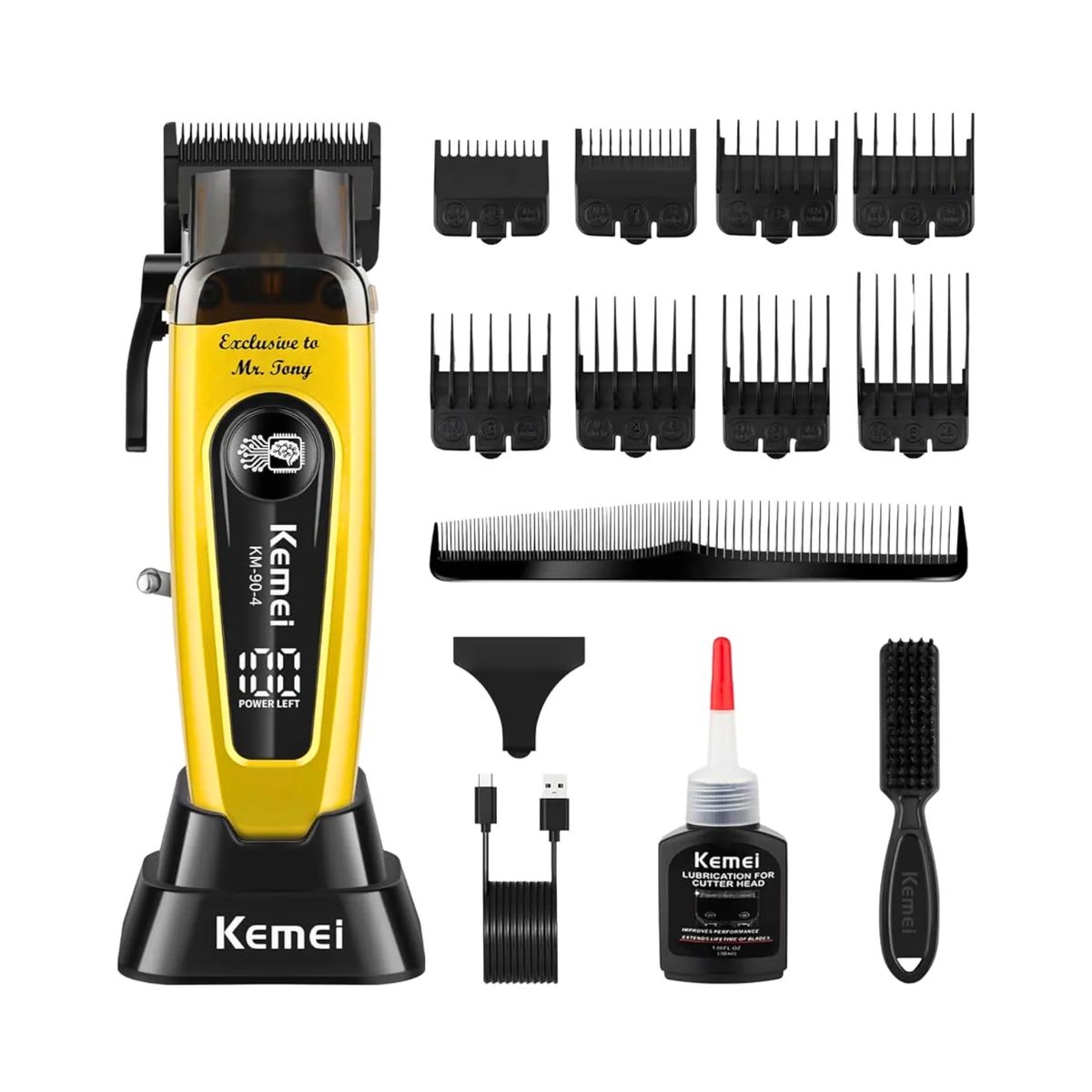 KEMEI - Kemei Clipper Km-90-4 11,500 Rpm Dlc Blade Color Dorado