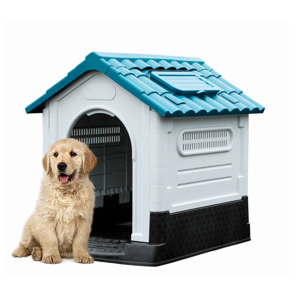 KIDSCOOL - Casa Para Perros Razas Pequeñas a Medianas Resistente con Ventilación
