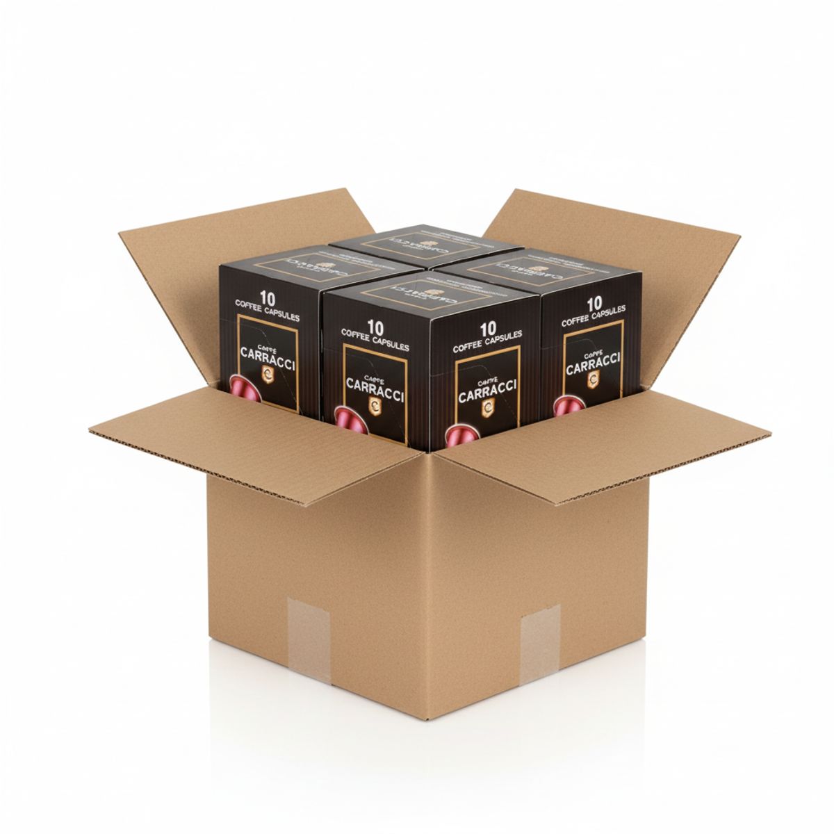 CARRACCI - Cápsulas de Café Bologna para Nespresso Carracci 10x10x50g