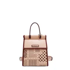 NICOLE LEE - CARTERA MOCHILA GEOMETRICA ROSA