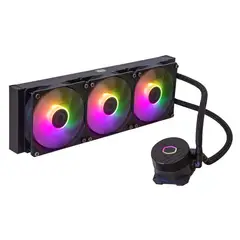 COOLER MASTER - Refrigeración Líquida MasterLiquid 360L Core ARGB, 360mm, IntelAMD, Negro