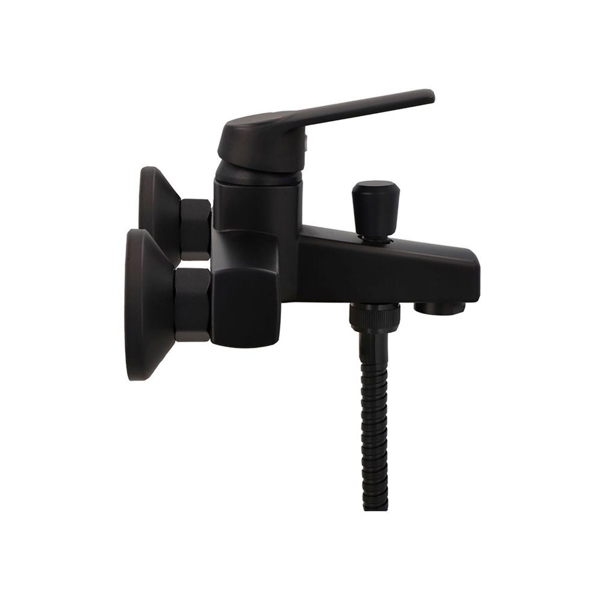 STRETTO - Monomando Tina Ducha Módena Eco Negro Mate