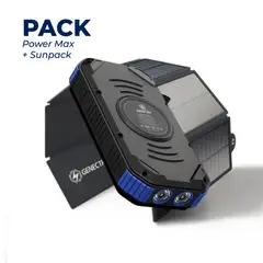 GENECTRA - Pack Cargador Power Bank 30.000mah Panel Solar 10w
