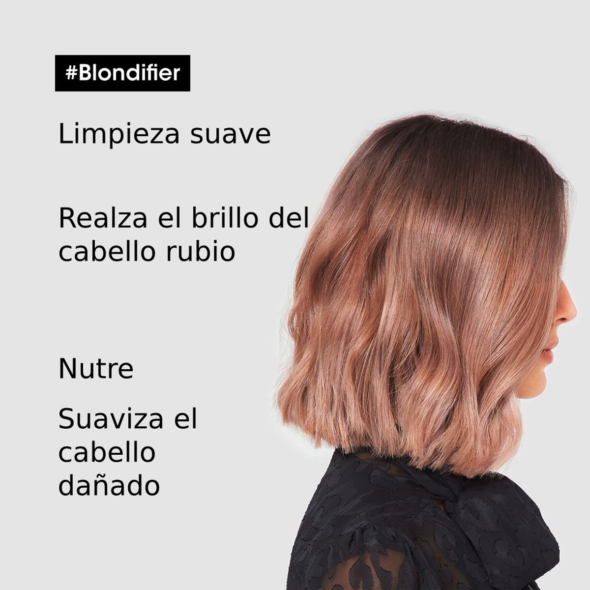 LOREAL PROFESSIONNEL - Shampoo Xl Cabello Rubio Unisex Blondifier Gloss Serie Expert 750Ml  Loreal Professionnel