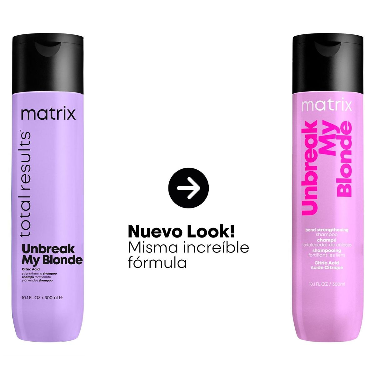 MATRIX - Shampoo Sin Sulfatos Fortalecedor Cabello Rubio Decolorado Unbreak My Blonde 300Ml Matrix