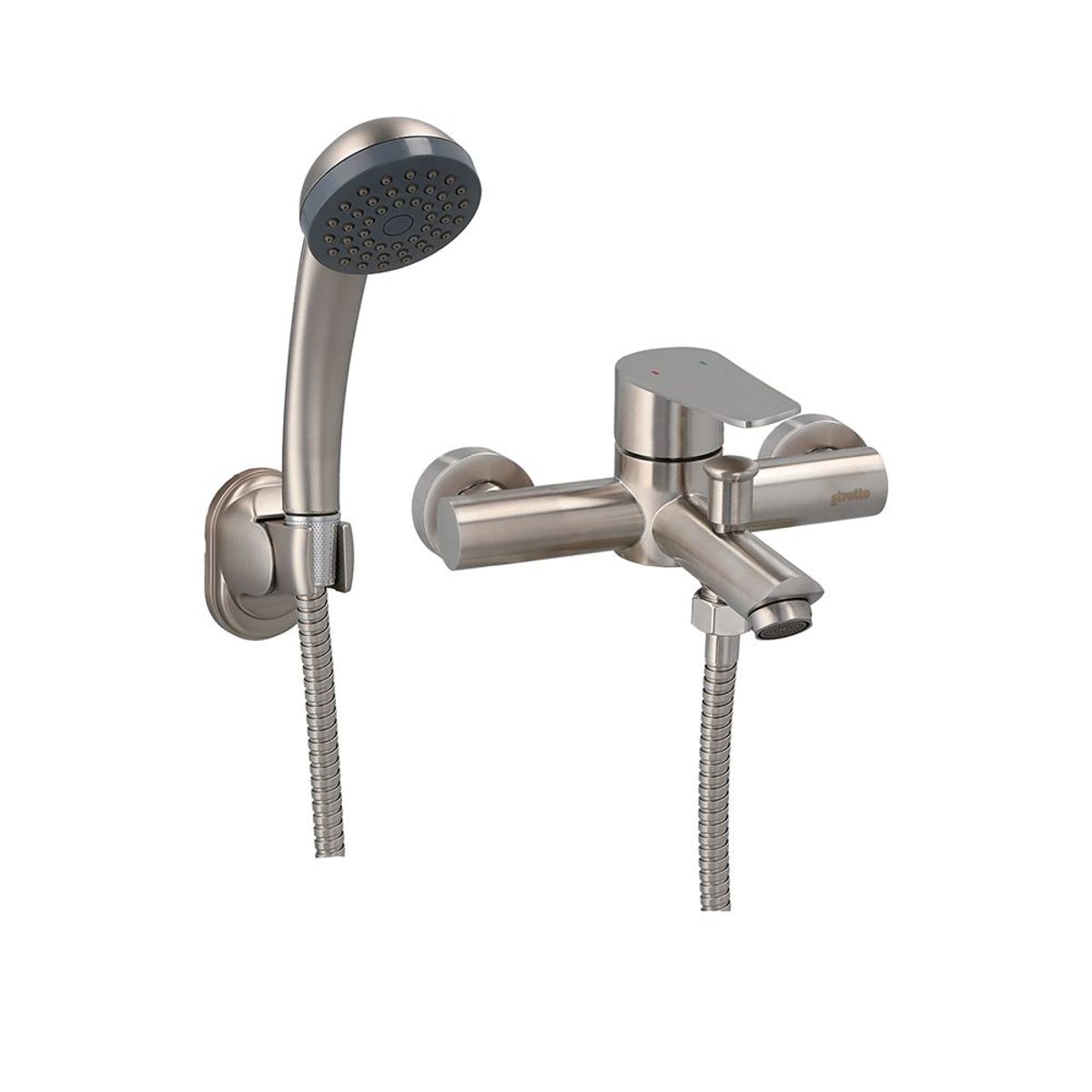 STRETTO - Monomando Tina Ducha Verceli Inox Satinado