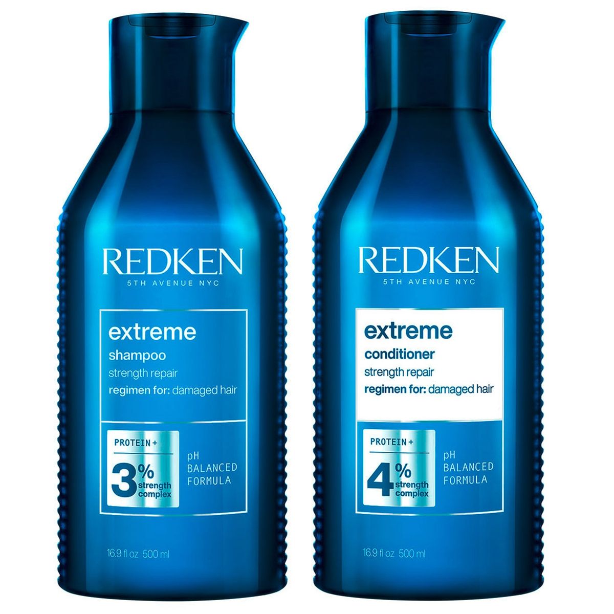 REDKEN - Tratamiento Capilar Reparación Cabello Dañado Extreme Shampoo 500Ml + Acondicionador 500Ml Redken
