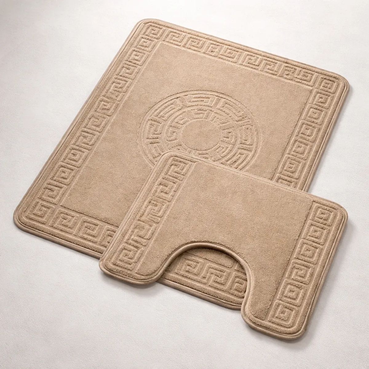 GENERICO - Set 2 Piezas Alfombra Baño Antideslizante 50x80cm