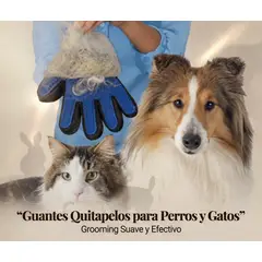 MOVI - Pack 2 Guantes Quitapelos para Mascota - Removedor de Pelo de Perros y Gatos