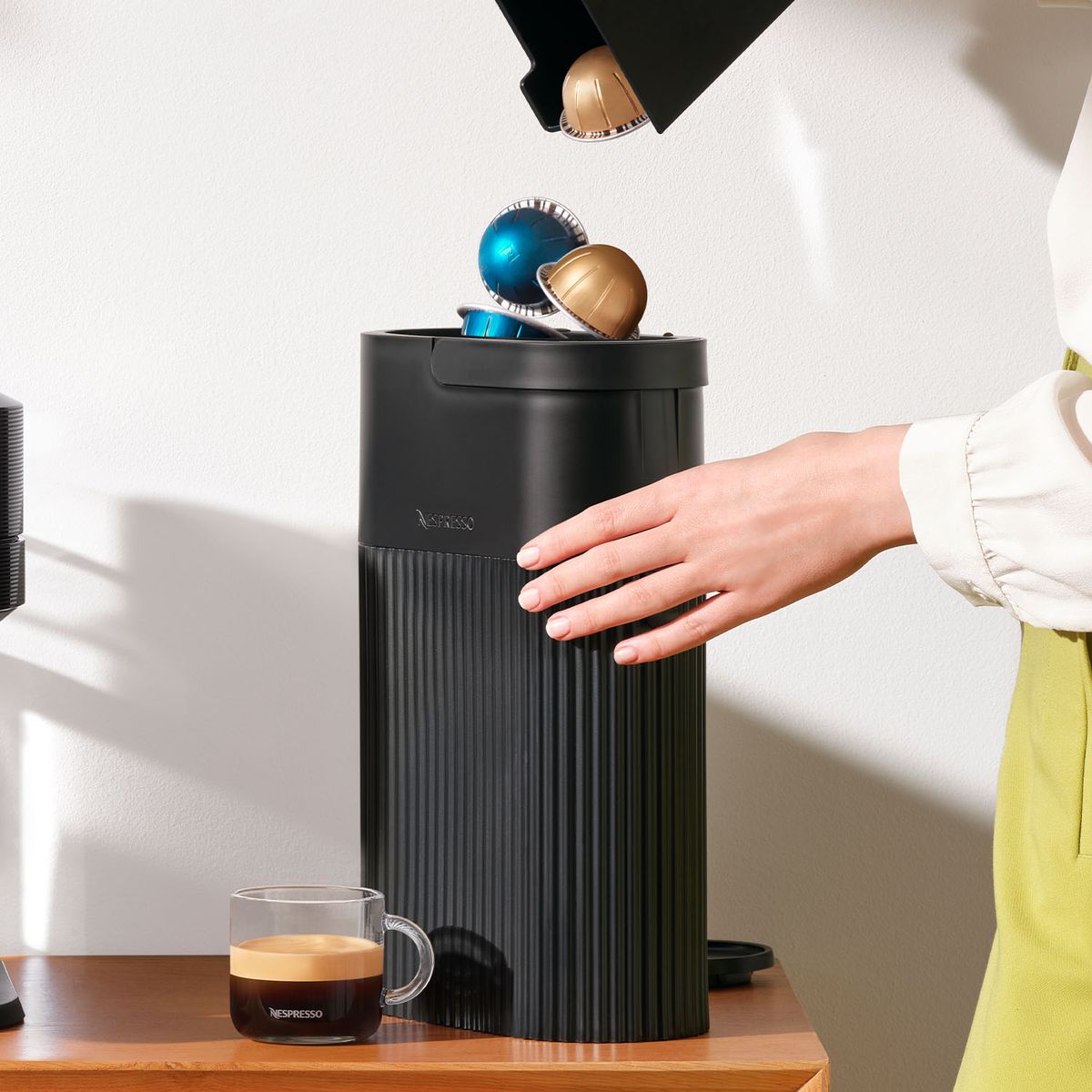 NESPRESSO - Nespresso Contenedor De Capsulas Recycling Bin Color Negro