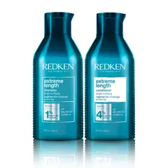 REDKEN - Tratamiento Capilar Largos Deseados Extreme Lenght Shampoo 500Ml + Acondicionador 500 Ml