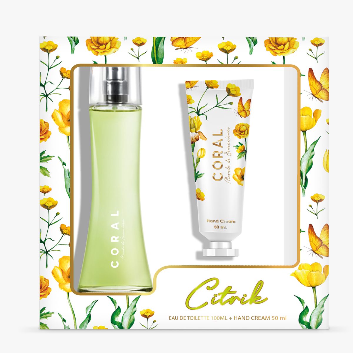 CORAL - Set Coral Citrik 100Ml + Hand Cream 50Ml