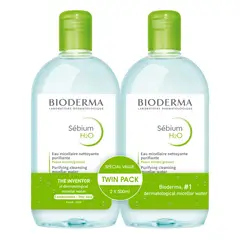 BIODERMA - Duo Agua Micelar Sébium H2O -