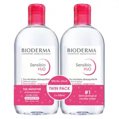BIODERMA - Duo Sensibio H2O agua micelar para Piel sensible -
