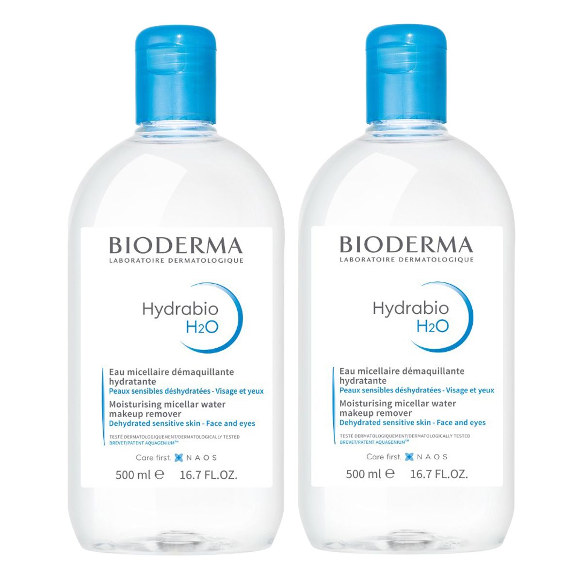BIODERMA - Duo Hydrabio H2O Solución Micelar para Pieles Deshidratadas - Bioderma