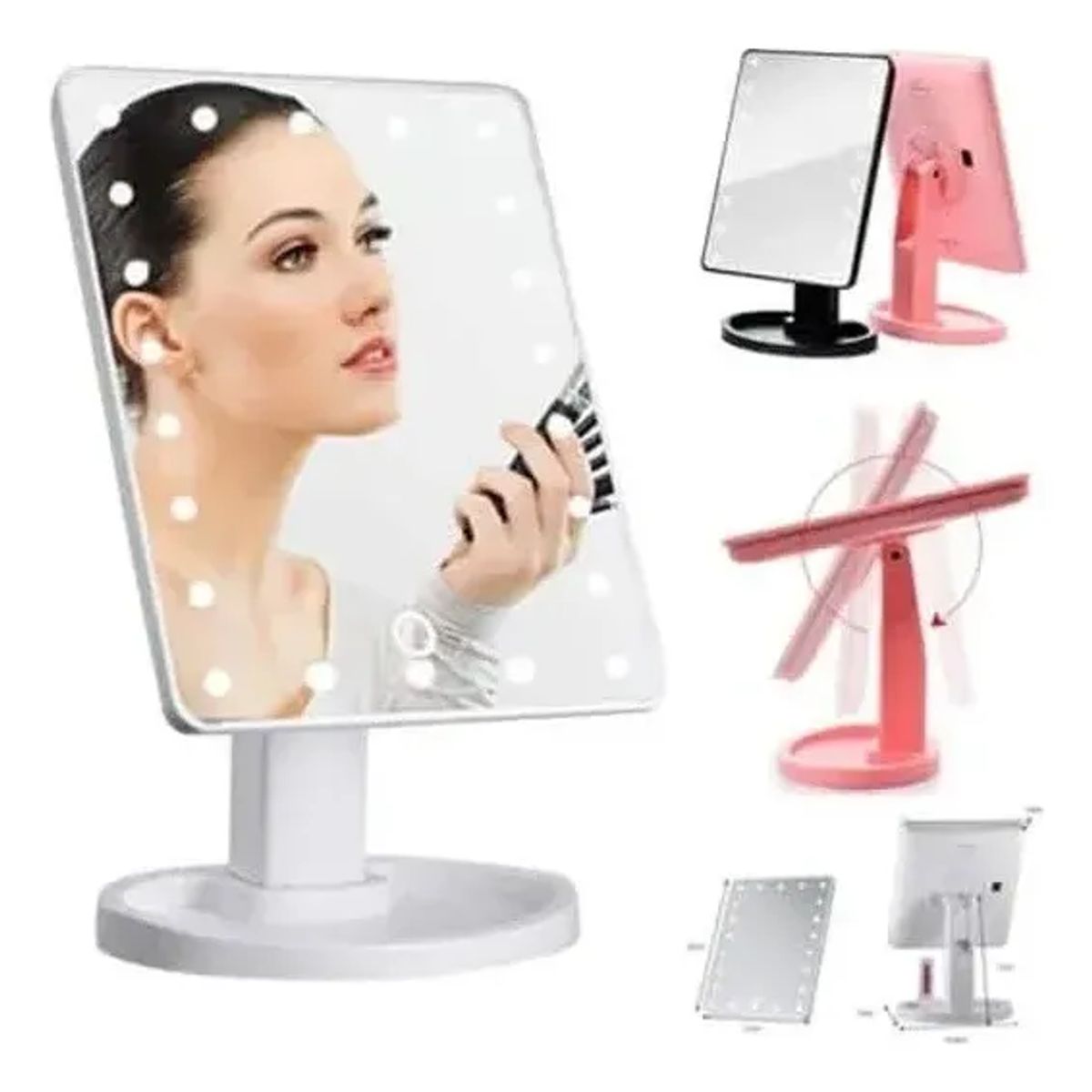 GENERICO - Espejo de Maquillaje con Iluminación LED