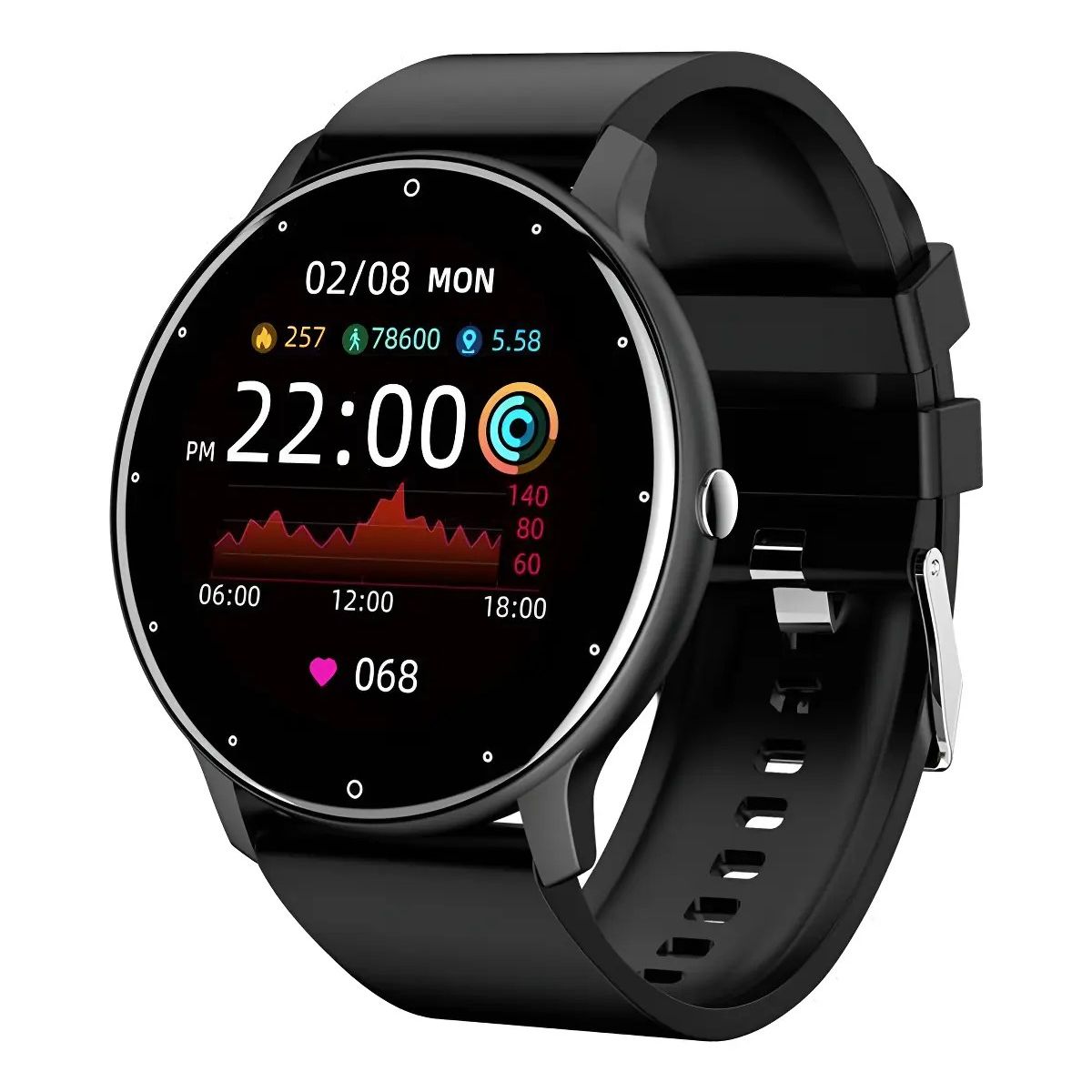 GENERICO - Smartwatch Bluetooth Zl02d Correa Deportiva Silicona Ip67 Labg