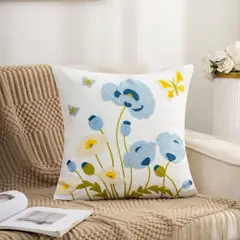 CHINA - Pack De 2 Cojines + 2 Fundas Bordadas Con Cierre Oculto Medida 45x45cm