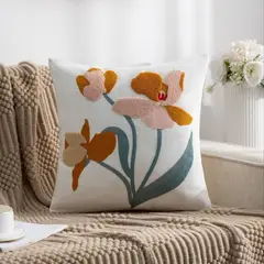 CHINA - Pack De 2 Cojines + 2 Fundas Bordadas Con Cierre Oculto Medida 45x45cm