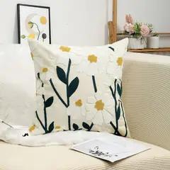 CHINA - Pack De 2 Cojines + 2 Fundas Bordadas Con Cierre Oculto Medida 45x45cm