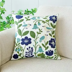 CHINA - Pack De 2 Cojines + 2 Fundas Bordadas Con Cierre Oculto Medida 45x45cm