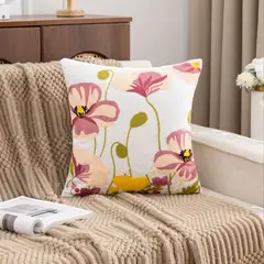 CHINA - Pack De 2 Cojines + 2 Fundas Bordadas Con Cierre Oculto Medida 45x45cm