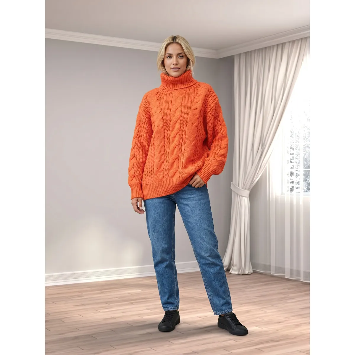 LIKE SHOP - Sweater Lana Mujer Tejido Otoño Invierno Grueso Diseños Colores 6880