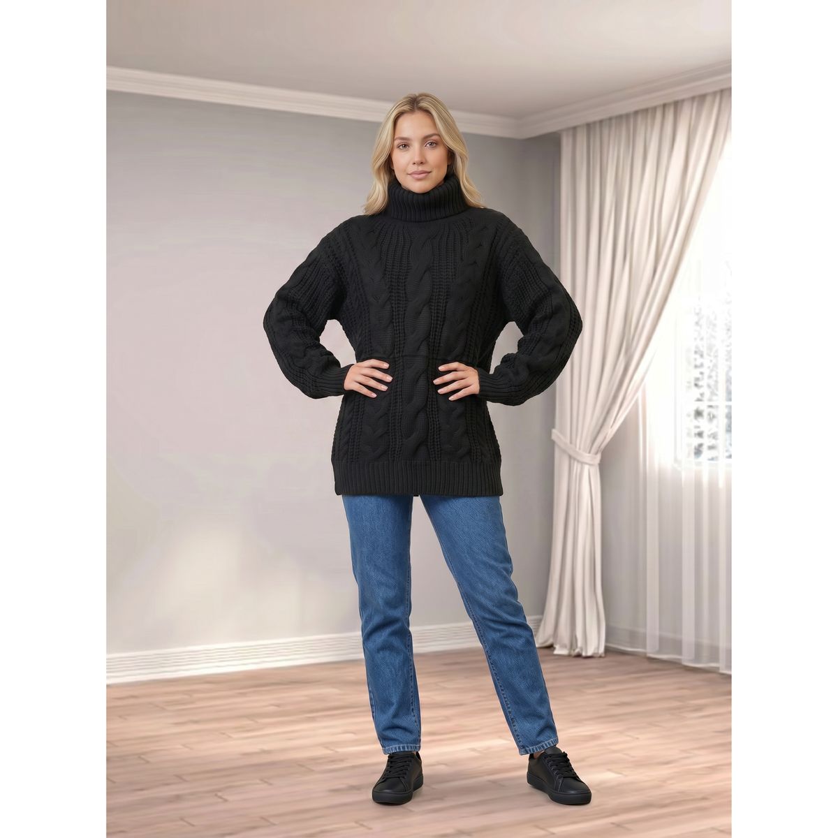 LIKE SHOP - Sweater Lana Mujer Tejido Otoño Invierno Grueso Diseños Colores 6880