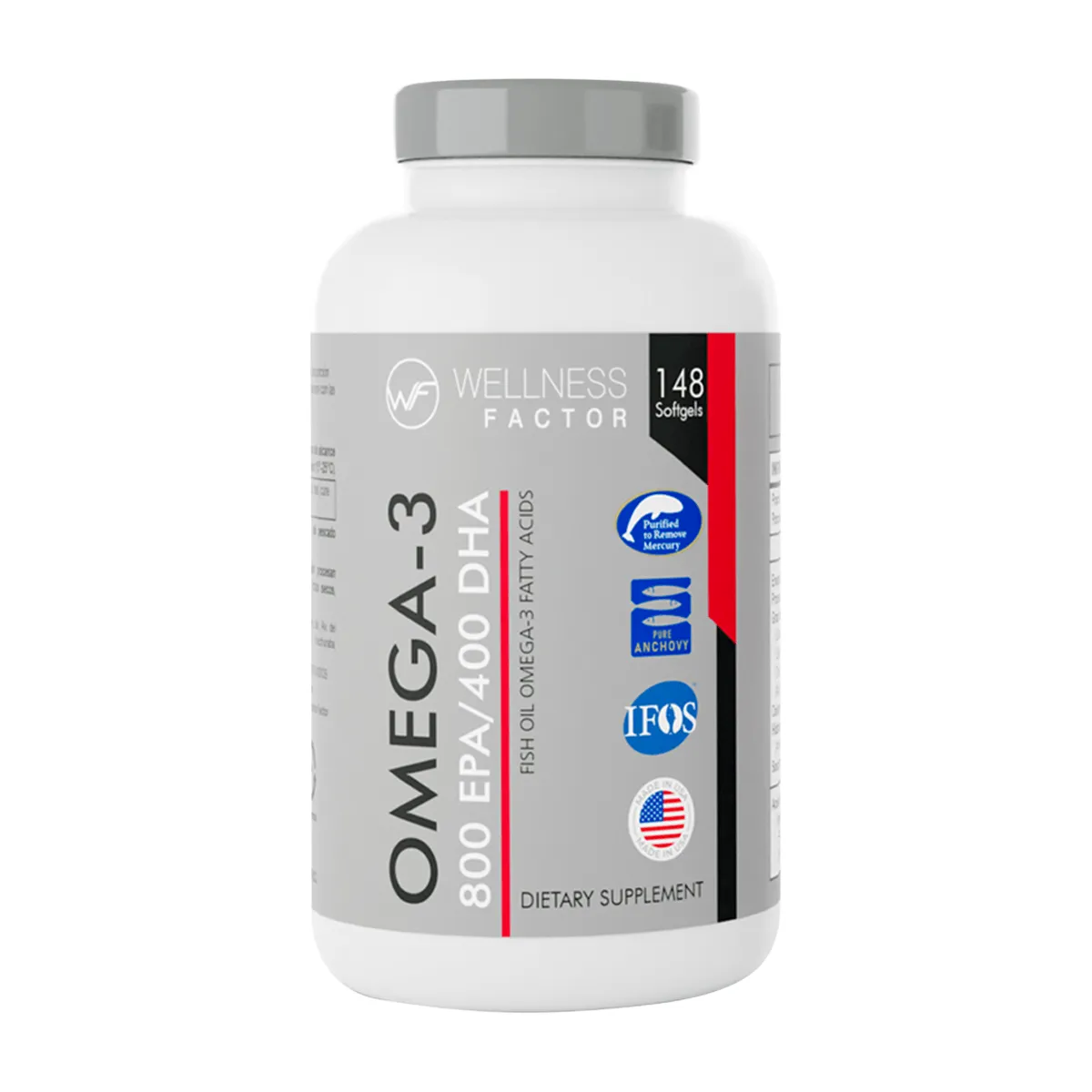 WELLNESS FACTOR - OMEGA-3 800 EPA/400 DHA 148 SOFT, Wellness Factor