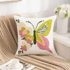 CHINA - Pack De 2 Cojines + 2 Fundas Bordadas Con Cierre Oculto Medida 45x45cm