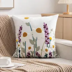CHINA - Pack De 2 Cojines + 2 Fundas Bordadas Con Cierre Oculto Medida 45x45cm